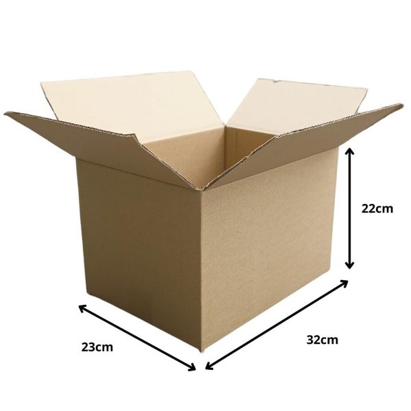Carton Box L32xW23xH22cm (5 Boxes) - Image 2